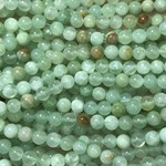 FLOWER JADE Natural Dyed Sea Green 8mm Round