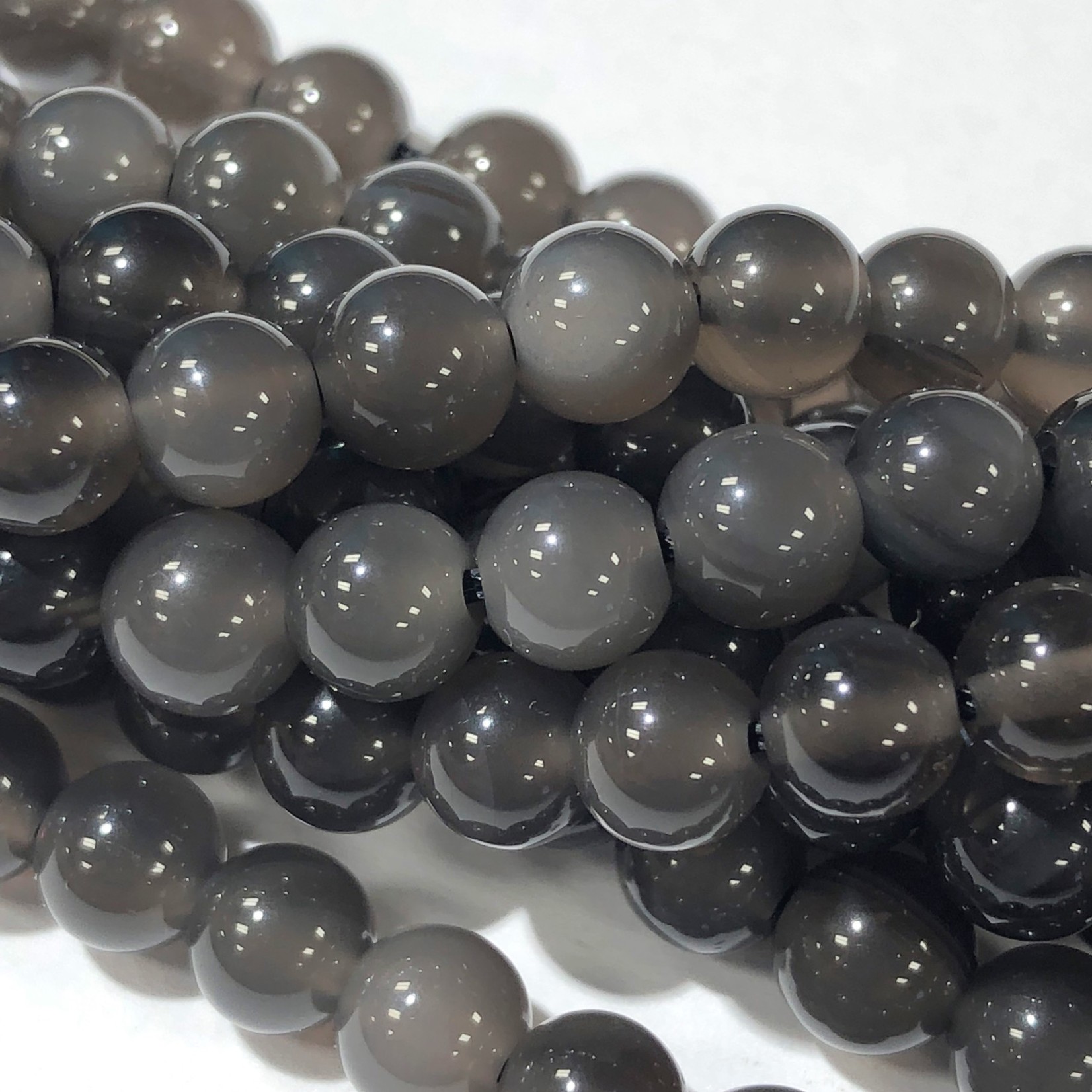 Natural Ice Obsidian 6mm Round