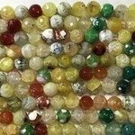 Agate Natural Spring Colours 10mm faceted