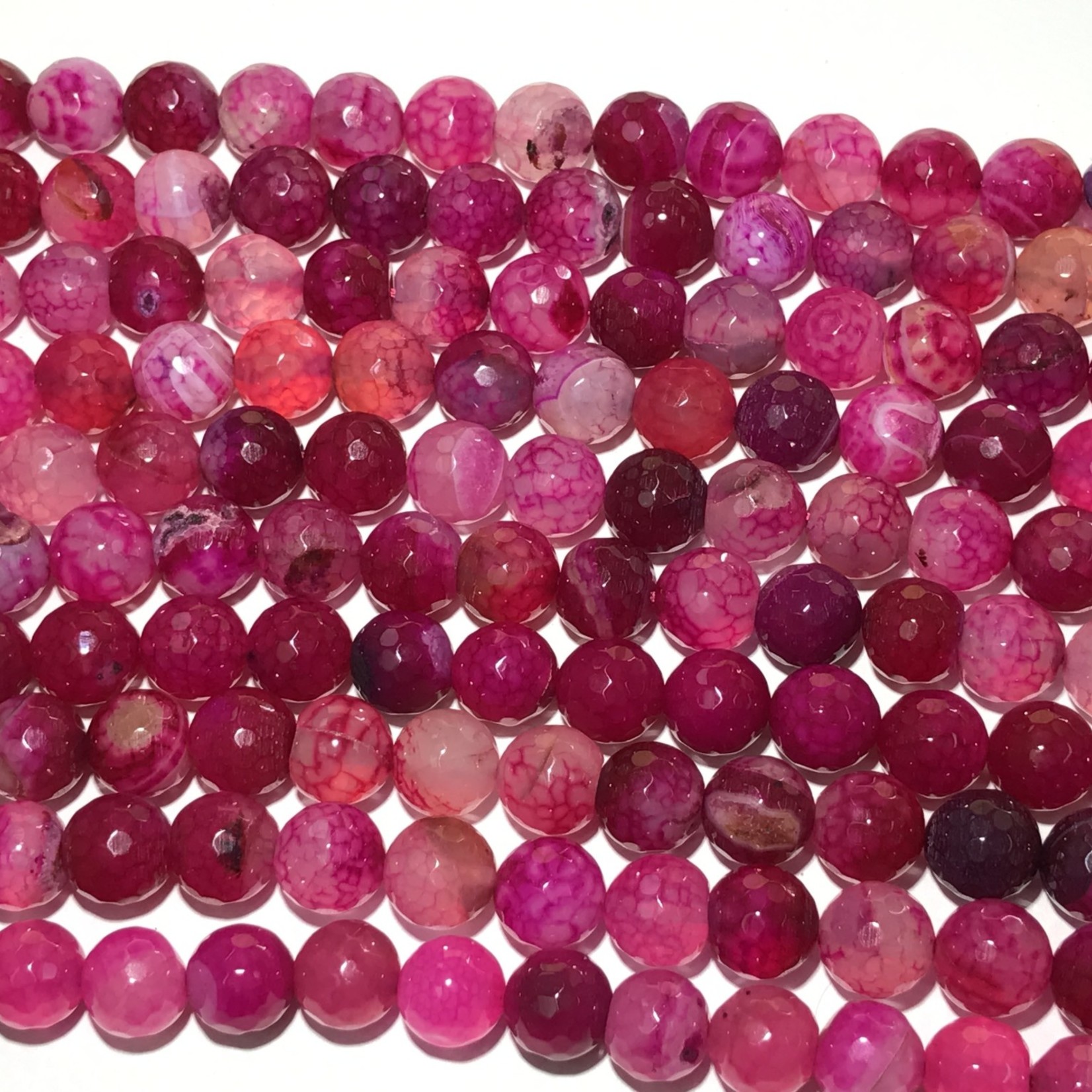 AGATE Pink Dyed 10mm Faceted