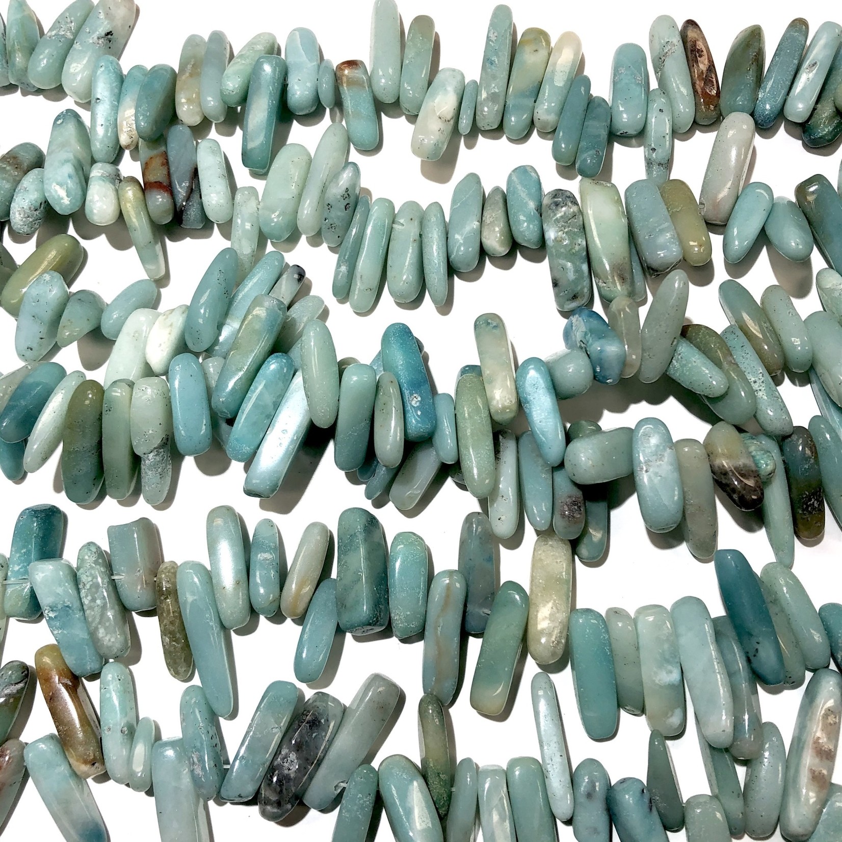 AMAZONITE Long Chip Beads 8-30mm Grade A