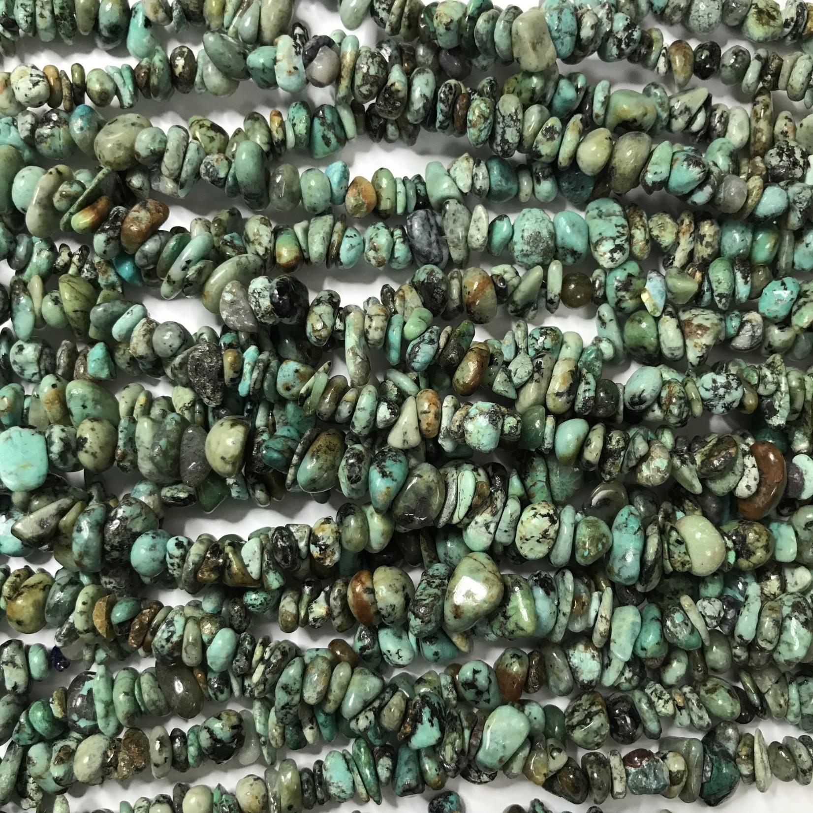 Natural AFRICAN TURQUOISE Chips Beads 32"