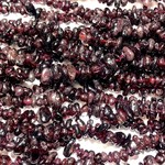 GARNET Chip Beads Natural 32" Strand