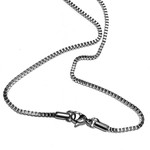 STAINLESS STEEL 2mm Box Chain 18"