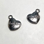 Tibetan Cast Alloy Daughter Heart Charm 12pcs