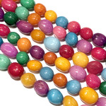 CANDY JADE Multi-Coloured Nuggets 10 X 14mm