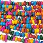 CANDY JADE Multi-Coloured Chips 18" strand