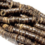 Natural COCONUT Heishi Beads 8 X 4.5mm