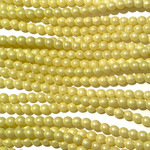 Czech Glass Pearl 3mm Pastel Yellow 150pcs