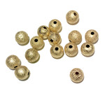 Gold Plated Stardust 8mm Spacer Bead 30pcs