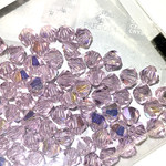 Preciosa Preciosa Crystal 4mm Bicone Pink Sapphire AB 144pcs