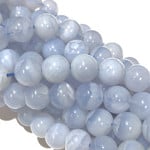 Blue Lace AGATE Natural 8mm Round