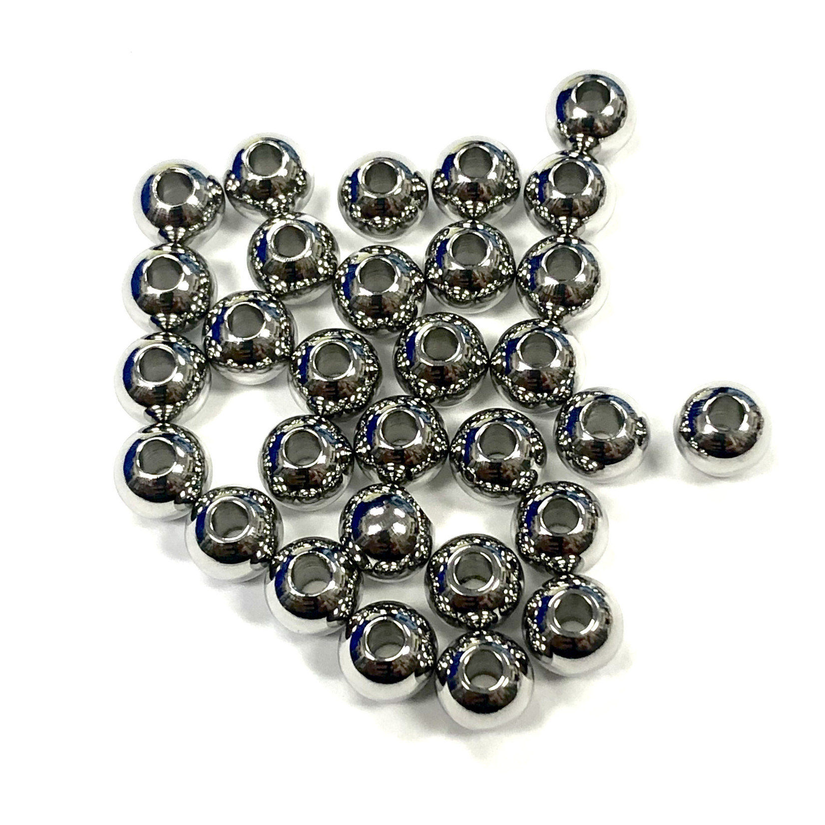 Stainless Steel Spacer Bead 6mm Round 24pcs