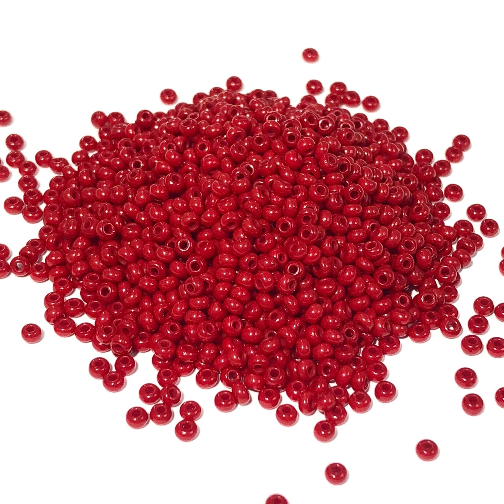 PRECIOSA 10-0 Seed Beads Op Med Dark Red 22.5g