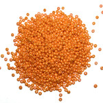 PRECIOSA 10-0 Seed Beads Orange Opaque Iris 22.5g