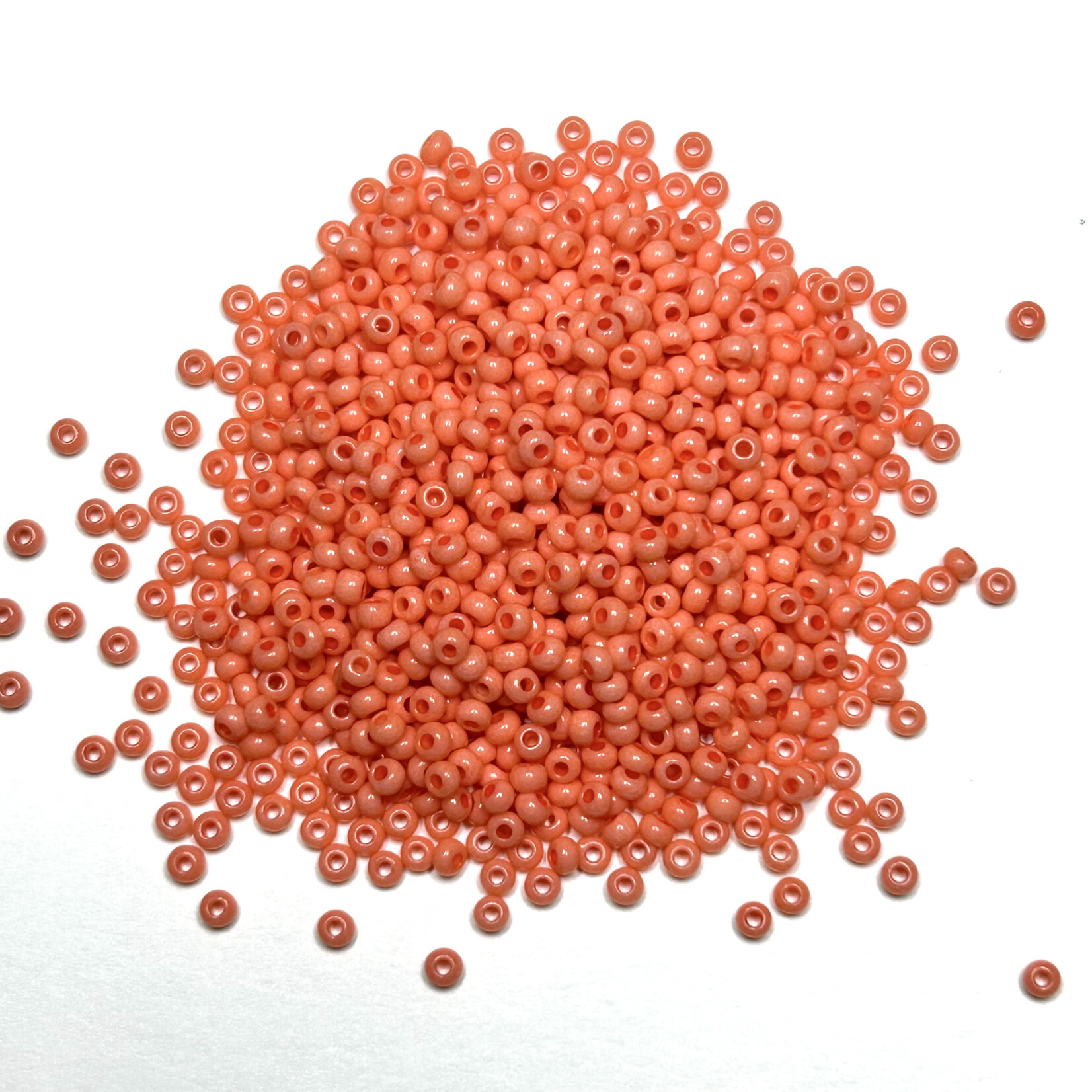 PRECIOSA 10-0 Seed Beads Opaque Coral 22.5g