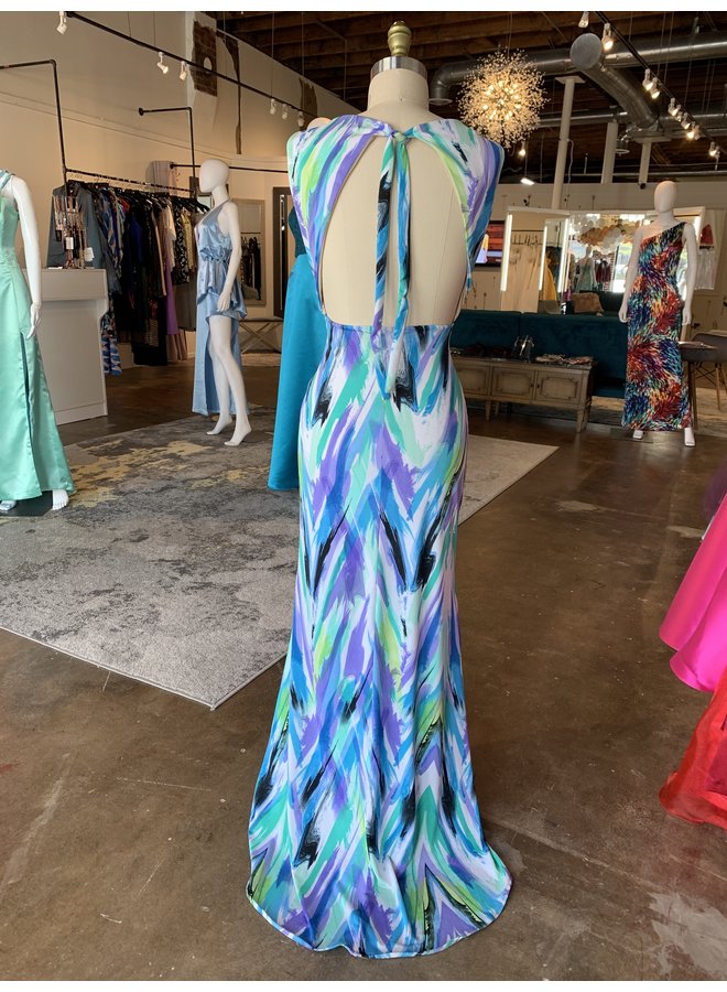 Dana Long Dress with Open Back