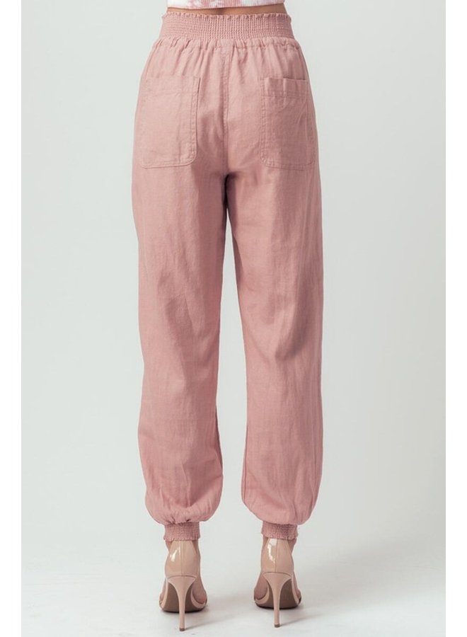 Smocked Waist Joggers