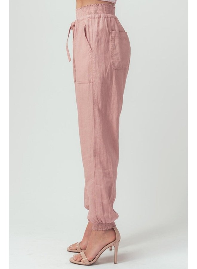 Smocked Waist Joggers