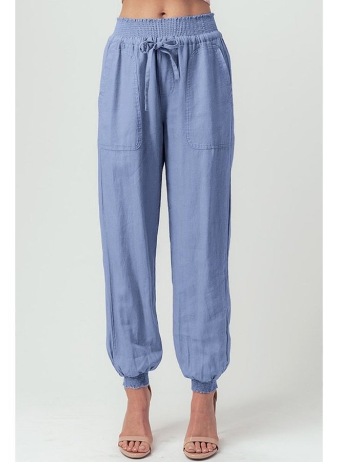 Smocked Waist Joggers