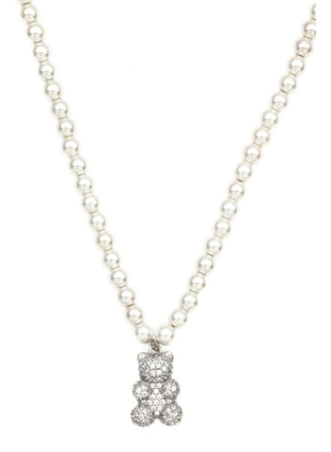 Teddy Bear Pearl necklace