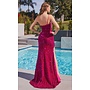 One shoulder sequin dress