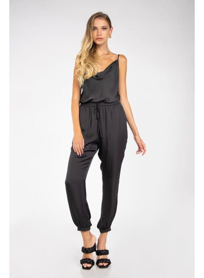 Cowl neck jumpsuit