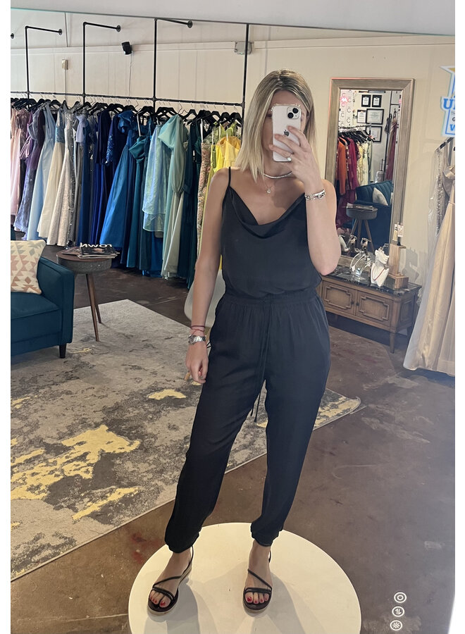 Cowl neck jumpsuit