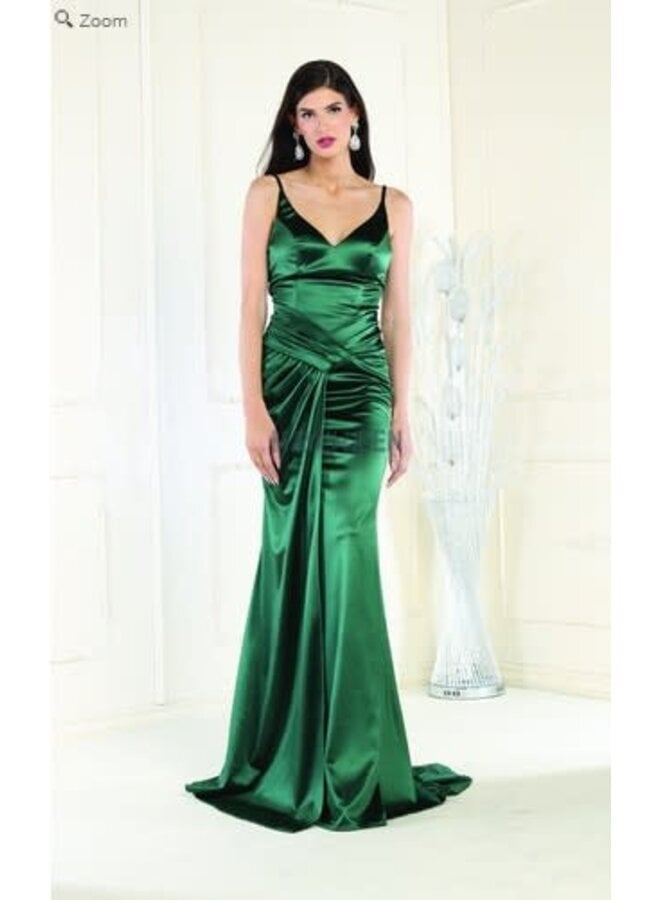 Hunter green mermaid gown