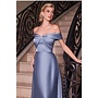 Off shoulder A-line satin dress - Size 16