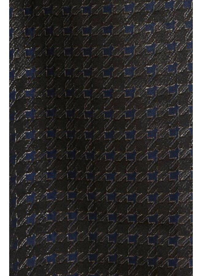 Metallic Houndstooth Jacquard midi dress