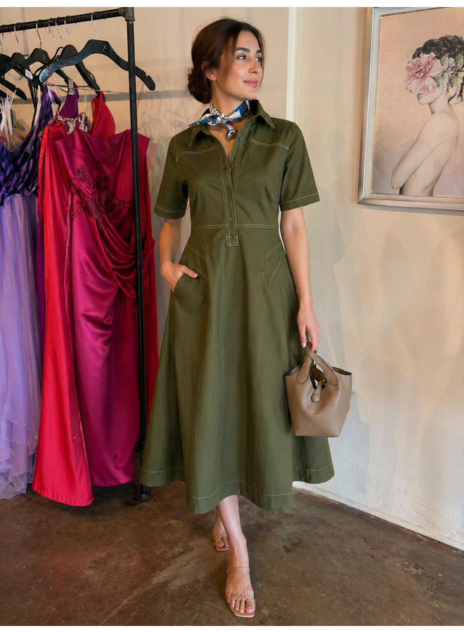 The utility dress - Olive