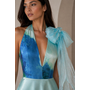 Aqua Reviere Halter Gown -One on One  - Size 8