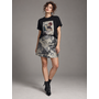 One -of-a-kind Gray Brocade Mini skirt - Size M