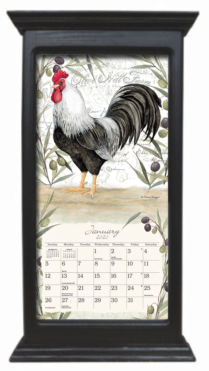 Black Vertical Wall Calendar Frame Artworkcalendars