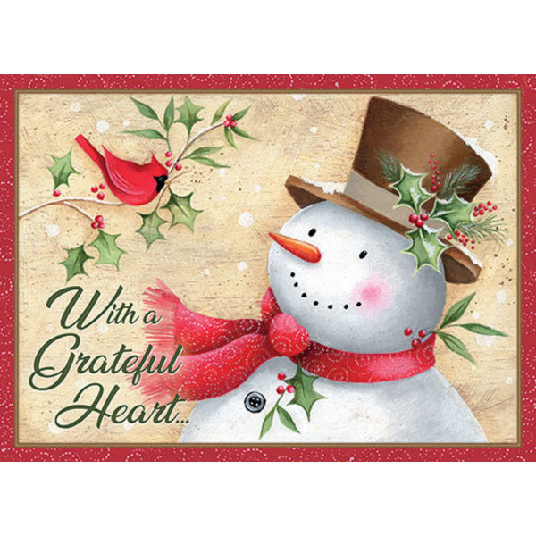 Legacy Cardinal and Snowman Chat Boxed Christmas Cards