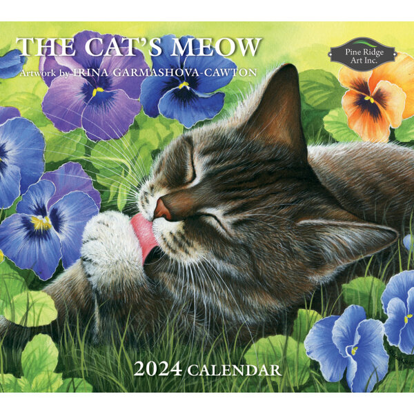 Pine Ridge Art Calendars The Cat's Meow 2024 Wall Calendar