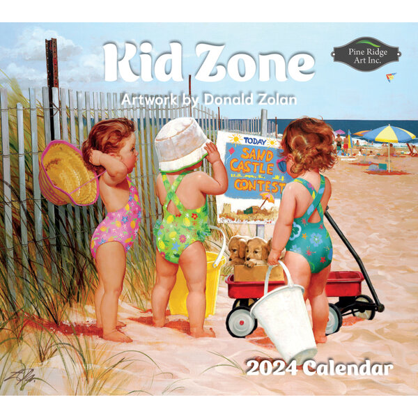 Pine Ridge Art Calendars Kid Zone 2024 Wall Calendar