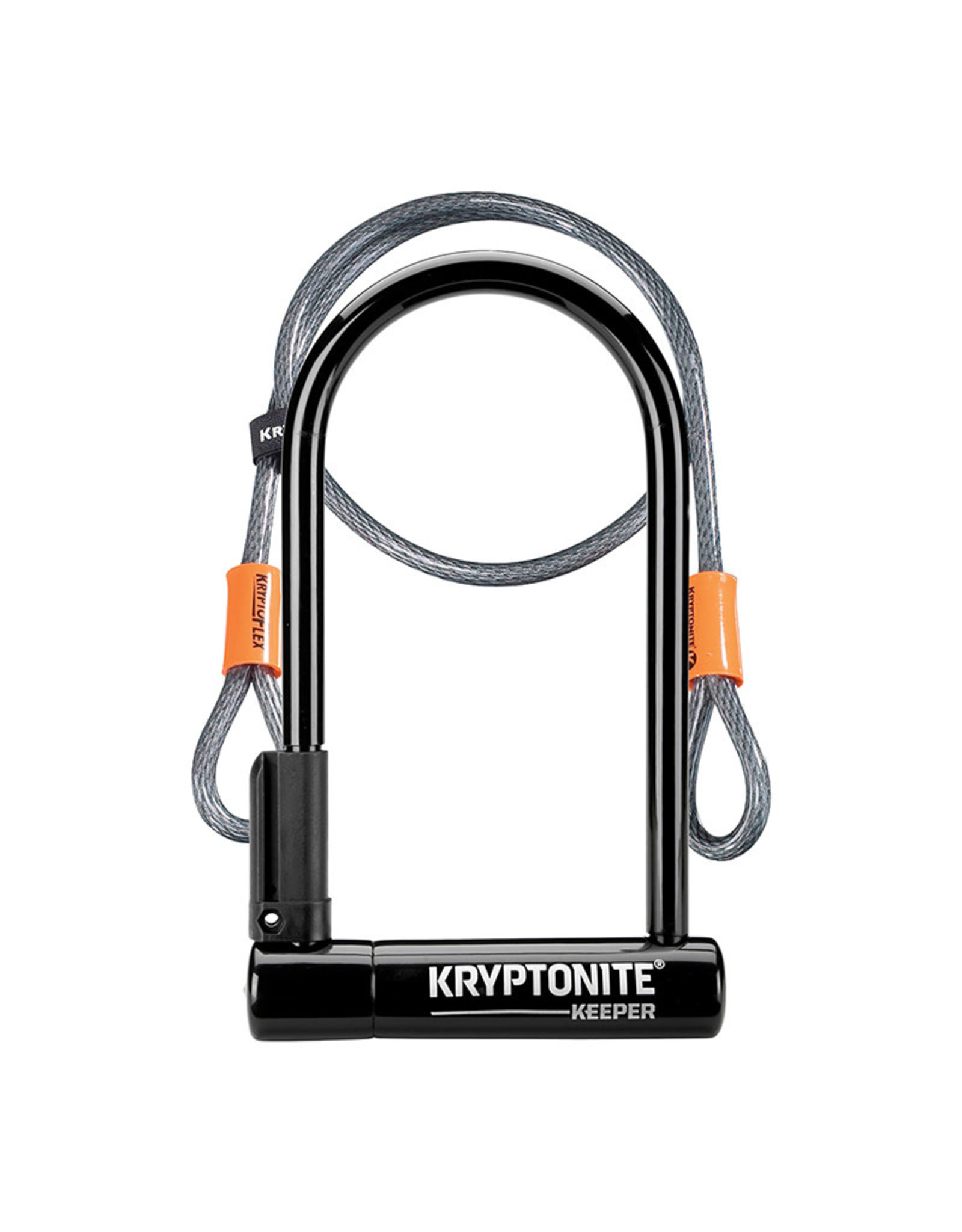 KRYPTONITE Kryptonite Keeper 12 U-Lock  4x8 w/4ft Cable & Bracket
