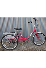 SUN BICYCLES SUN Miami Sun Tricycle 24 Inches, Red