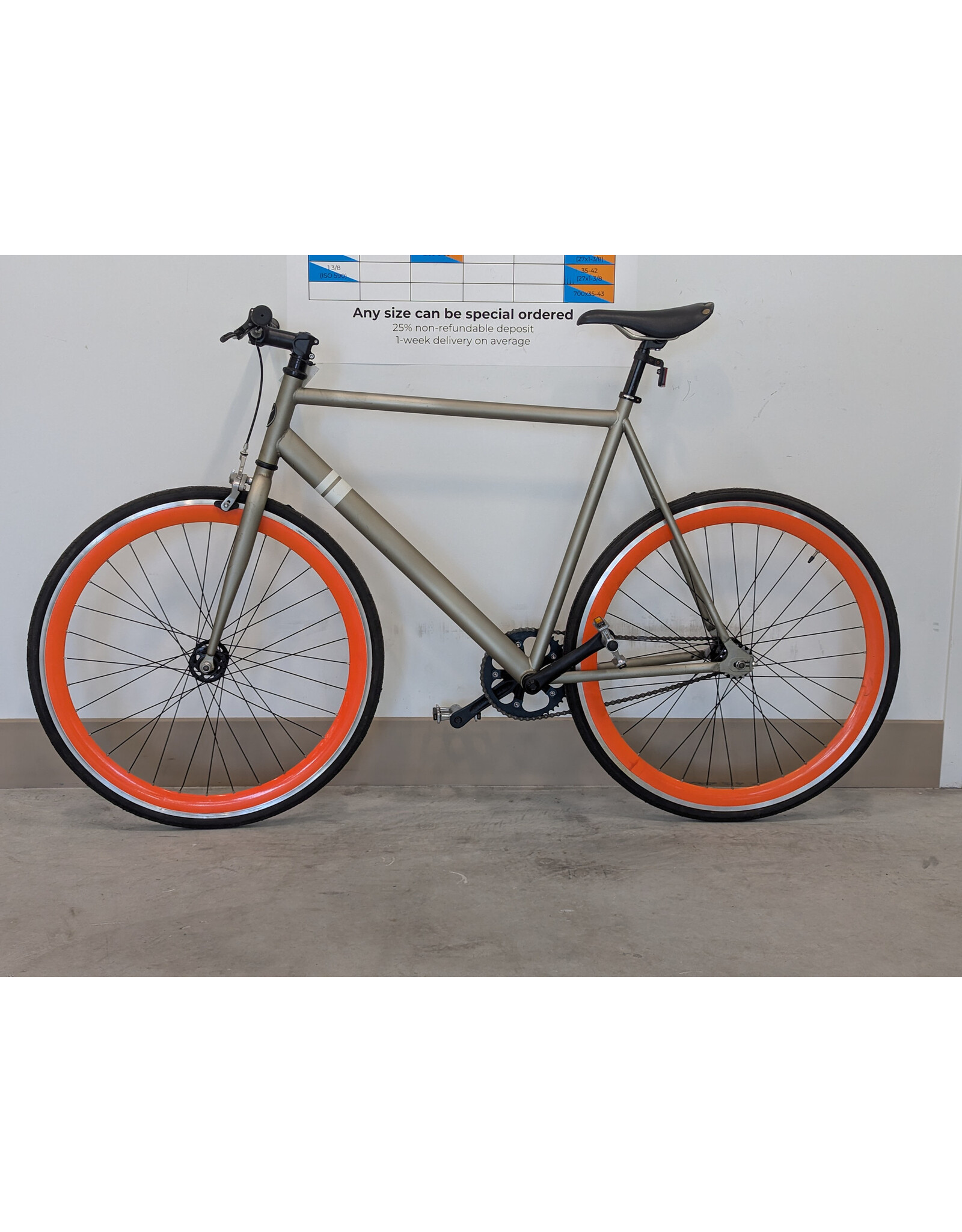 sole Sole The Single Speed,/FIxed Gear 59cm Bronze & Orange