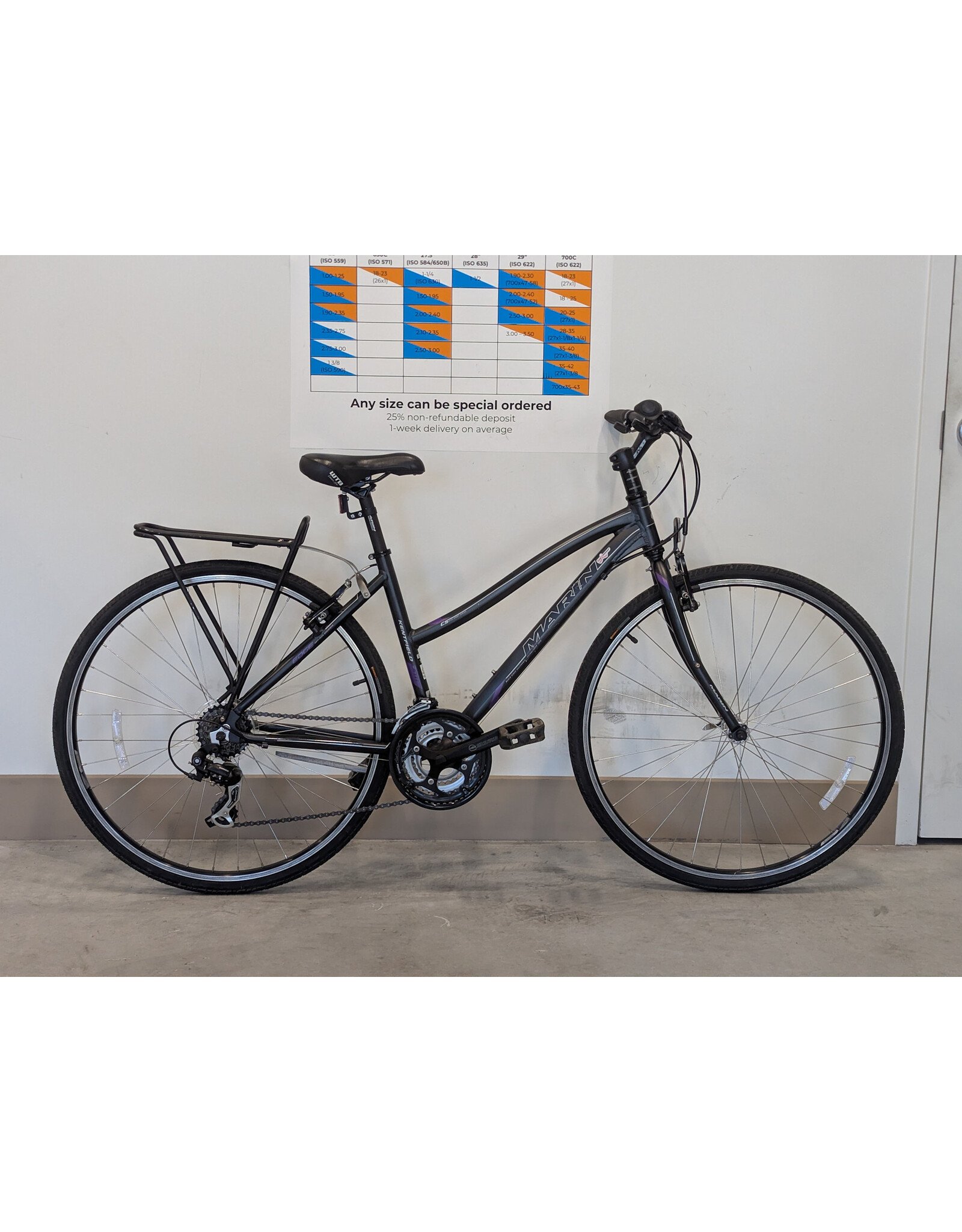 Marin Kentfield Marin Kentfield Step-Thru, 17 Inches, Black