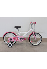 BTwin B-Twin Docto Girl 500 16" Youth, White & Pink