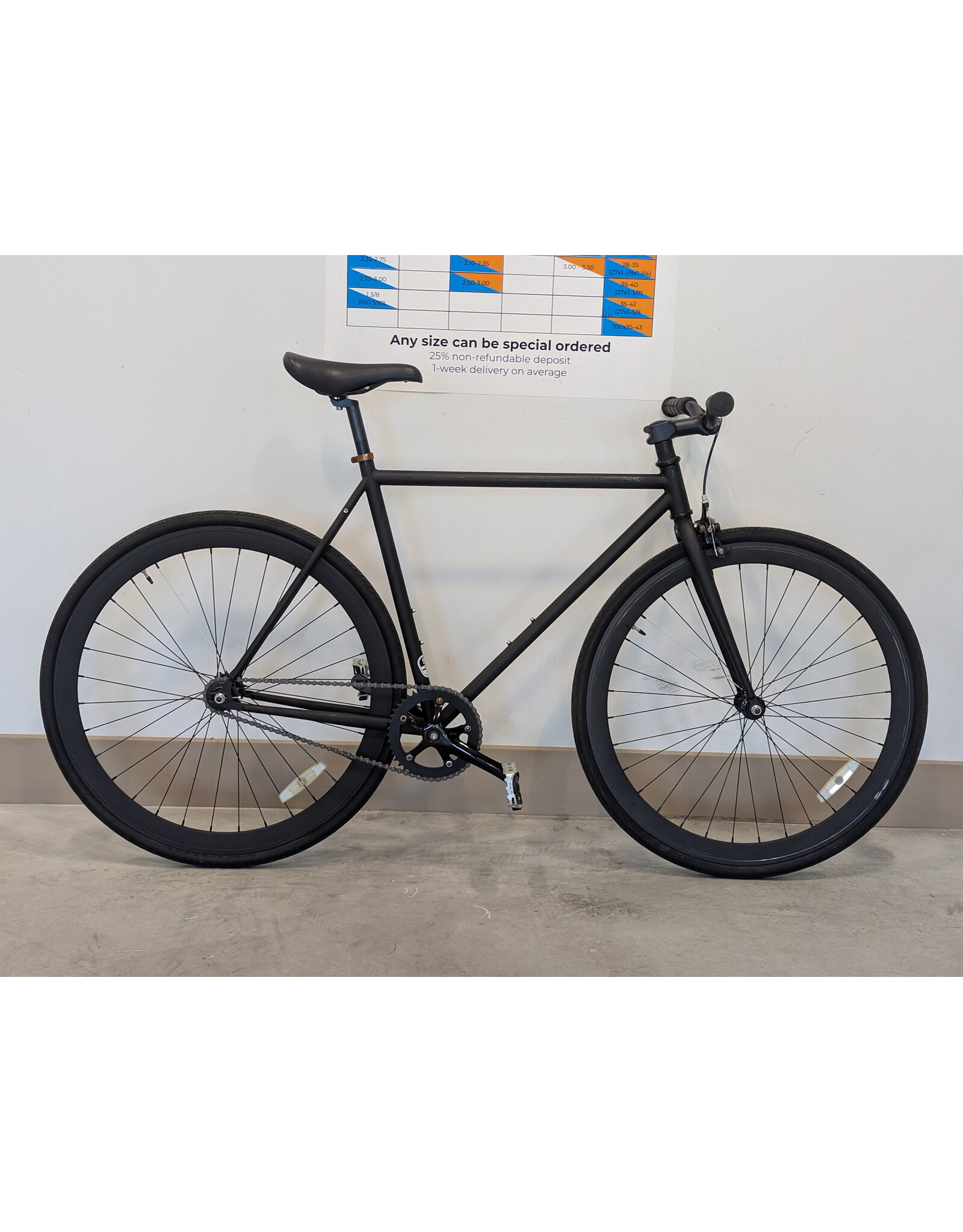 Pure Cycles Pure Cycles Pure Fix- Single Speed/Fixie -Black 54cm