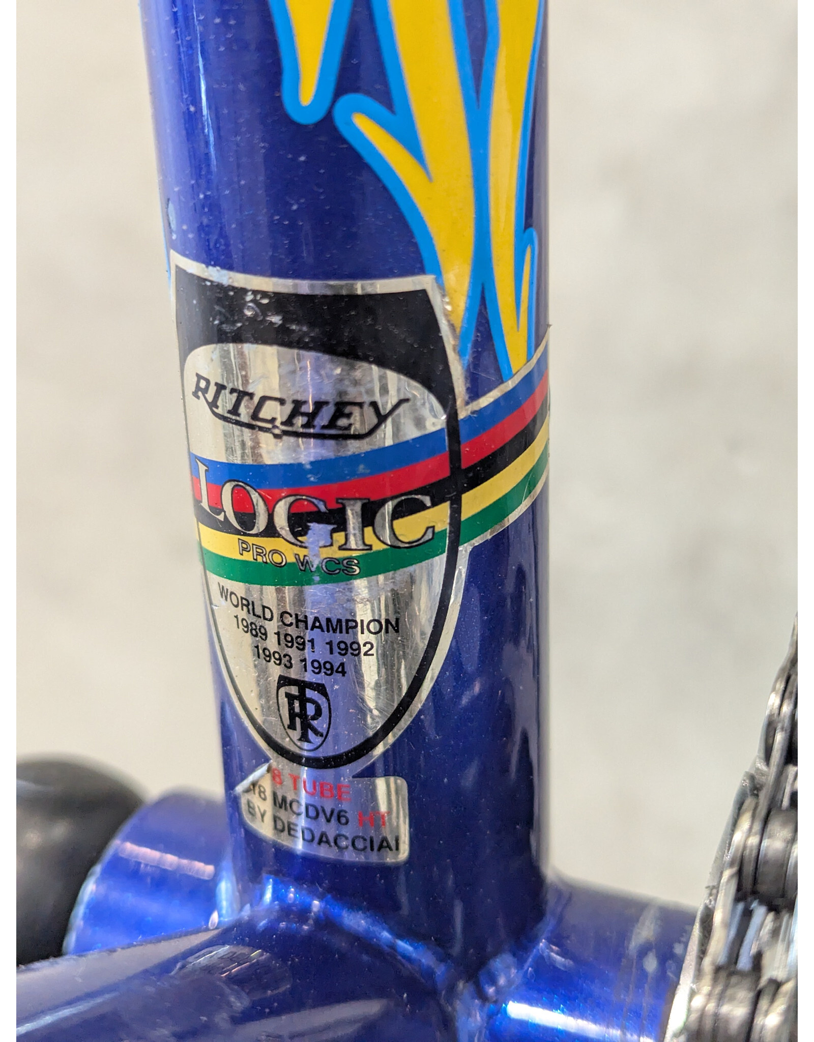 Vicious Cycles Jewel MTB, Orange & Blue Flame, 15 Inch