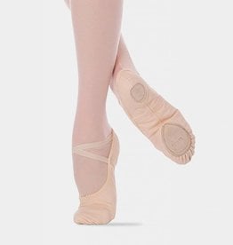 BLOCH PROLITE ll CHAUSSONS BALLET BI-SEMELLE EN CUIR HYBRIDE AVEC INSERT EN  TOILE (SO203L) 