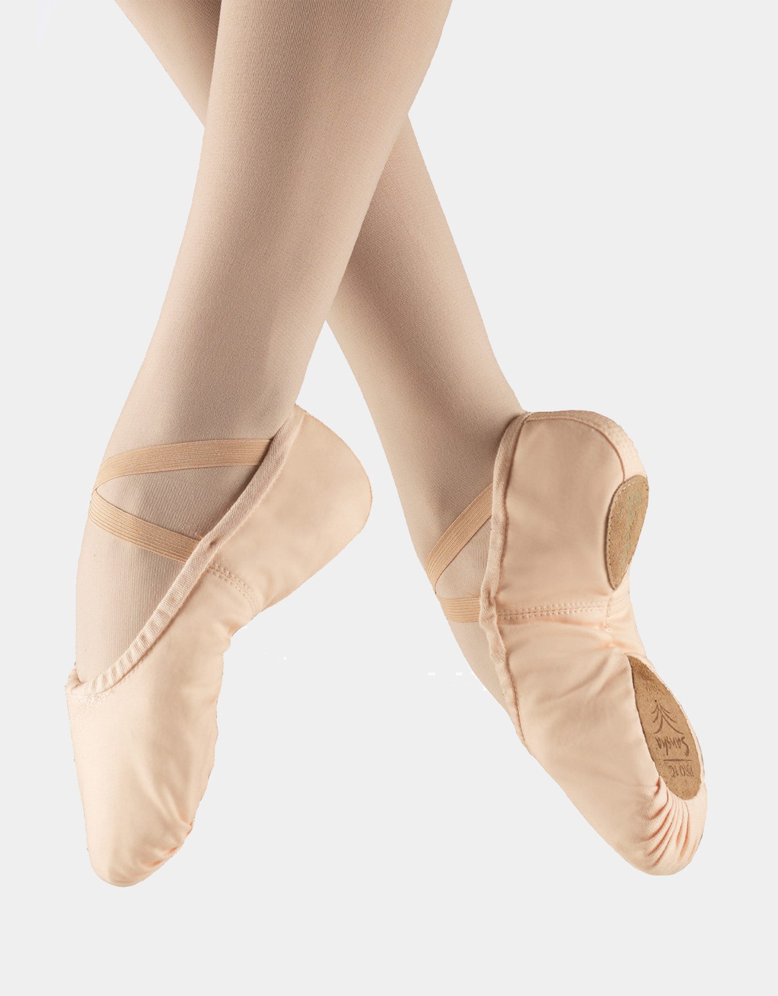 SANSHA SOULIER DE BALLET PRO BI-SEMELLE EN CANEVAS (1C)