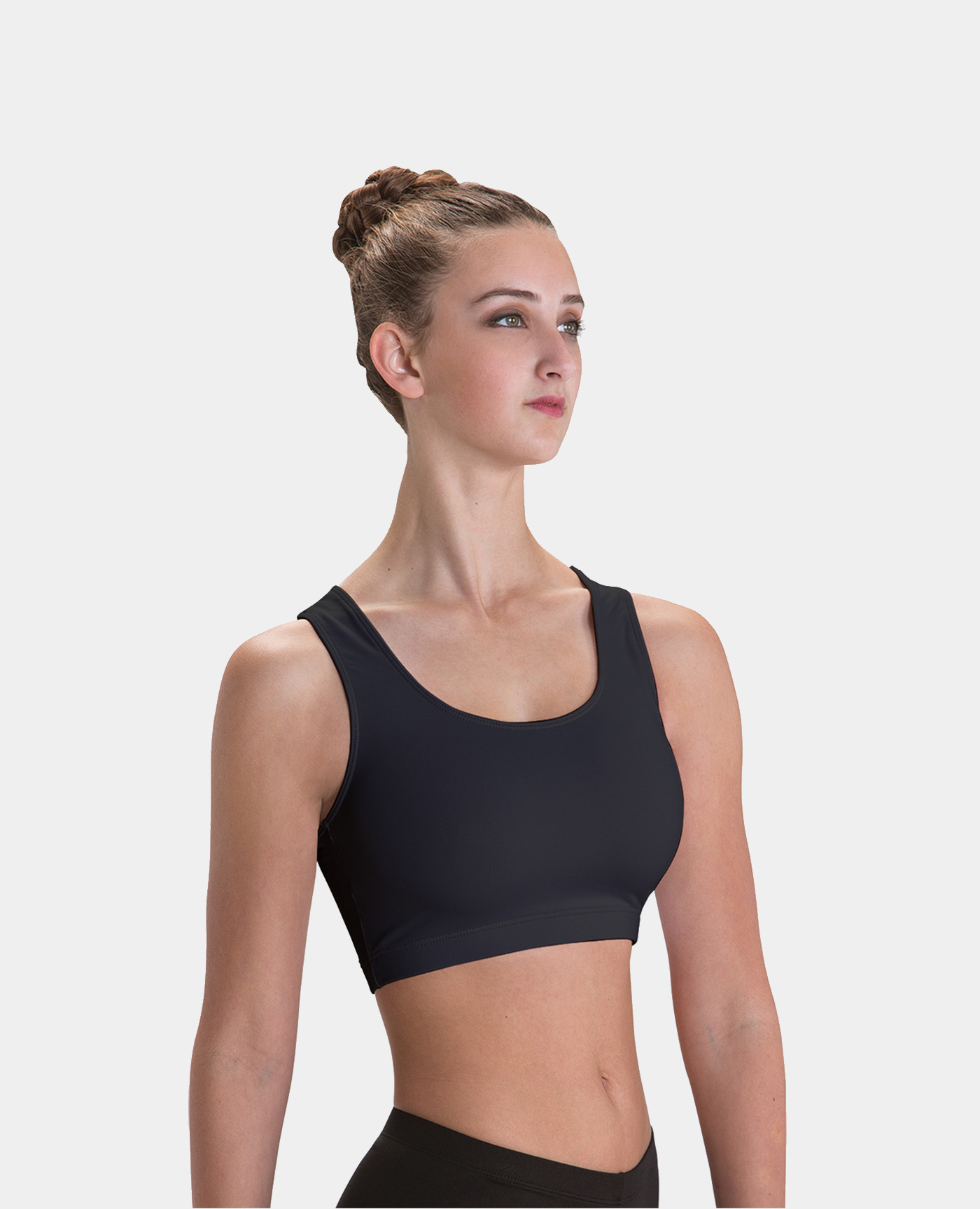 racerback crop top bra