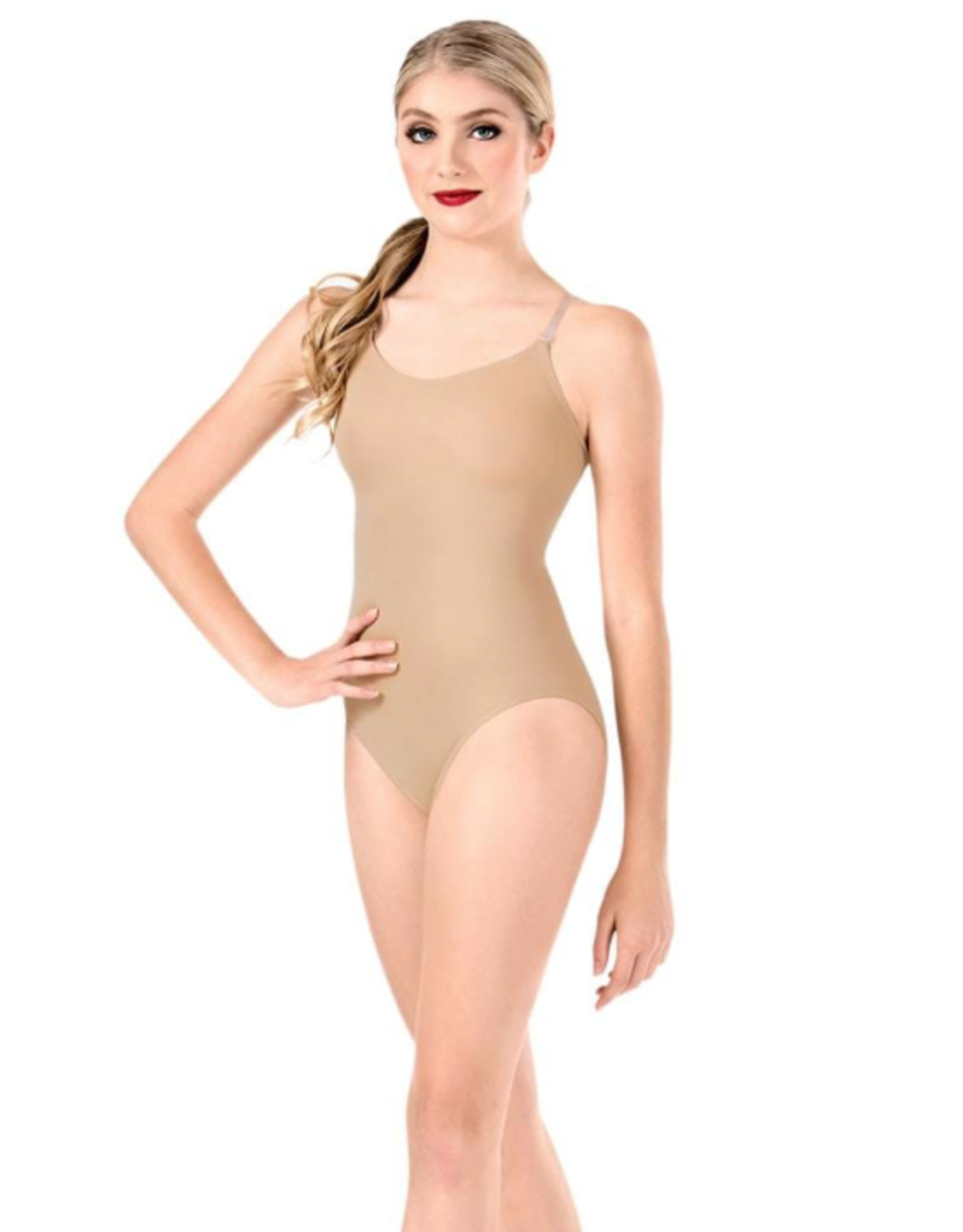 Women and Girls Nude Seamless Camisole Undergarment Leotard Dress with  Transition Straps 