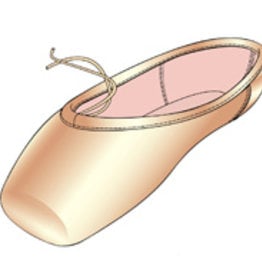 CAPEZIO POINTE SHOES Size 6 Width N Studio 1121 Pink Satin